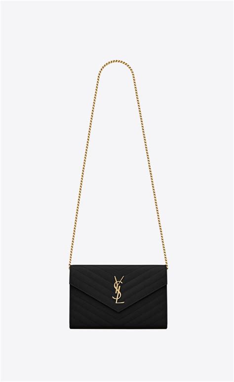 ysl portefeuille a chaine mono|CLASSIC CASSANDRE CHAIN WALLET IN GRAIN .